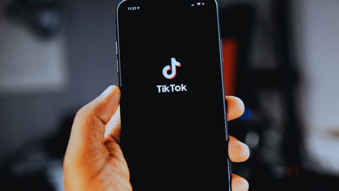 TikTok loading page on a cellphone